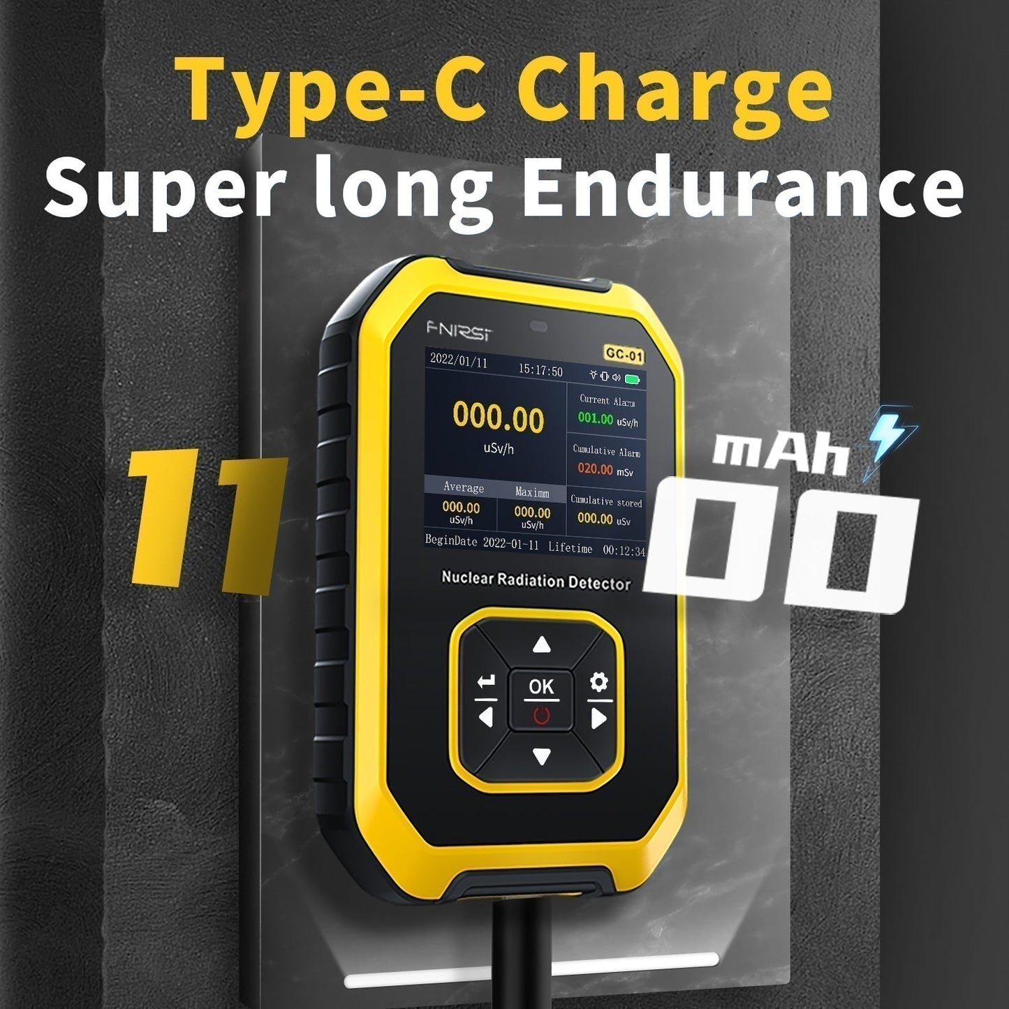 Geiger counter nuclear radiation detector