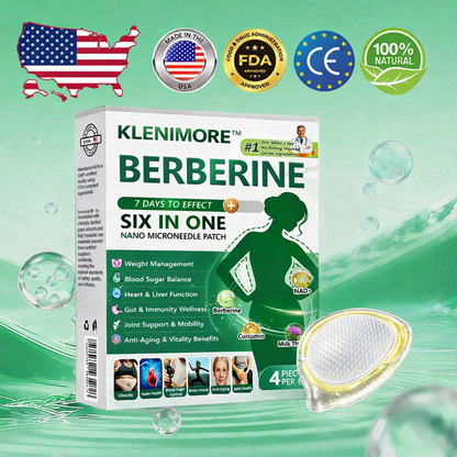 Official Store🌟| KLENIMORE® 𝑩𝒆𝒓𝑏𝘦𝘳𝑖𝗇𝒆 𝟔-𝗶𝙣-𝟏 𝑁𝑎𝑛𝑜 𝘔𝘪𝘤𝘳𝘰𝘯𝘦𝘦𝘥𝘭𝘦 𝖯𝚊𝗍𝖼𝗁 |✅𝘉𝘢𝘤𝘬𝘦𝘥 𝘣𝘺 𝘴𝘤𝘪𝘦𝘯𝘤𝘦 | 𝟨-𝗂𝗇-𝟣 𝖿𝗈𝗋𝗆𝗎𝗅𝖺 | 𝑅𝑒𝑠𝑢𝑙𝑡𝑠 𝑖𝑛 7 𝑑𝑎𝑦𝑠 🏅