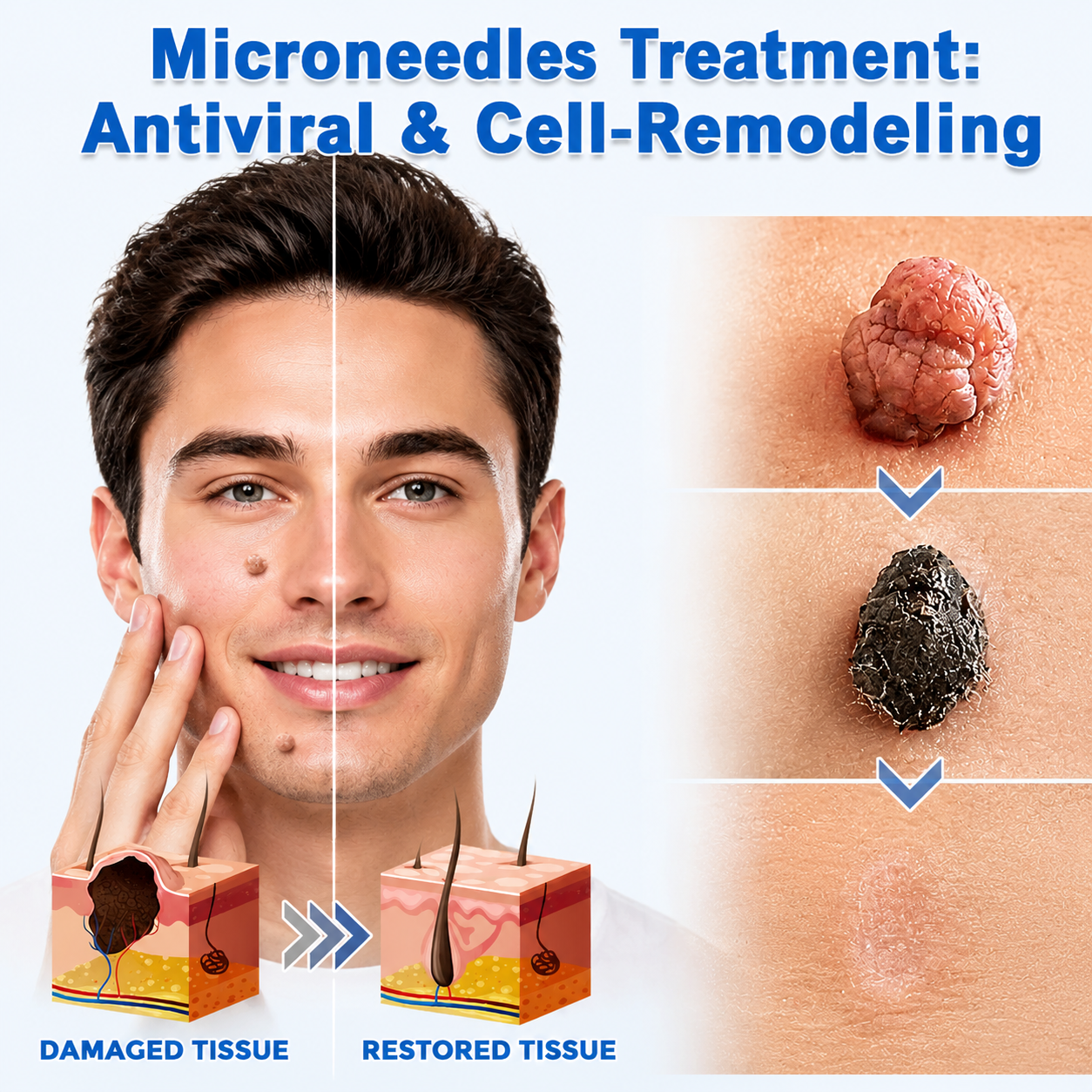 Microneedle treatment visual
