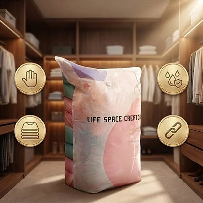 From Closet Nightmare to 3X More Space — In Under 30 Seconds. No Pump Required.