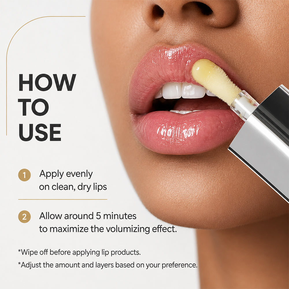 How to apply spicy lip plumper