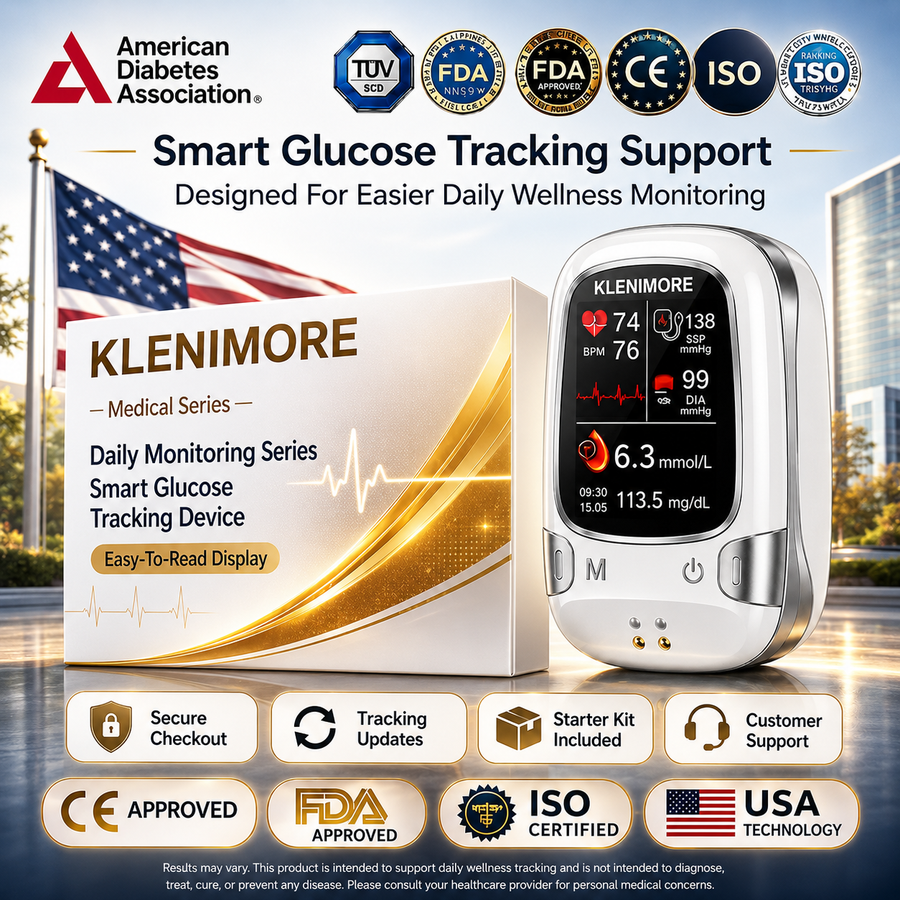Smart glucose tracking support device